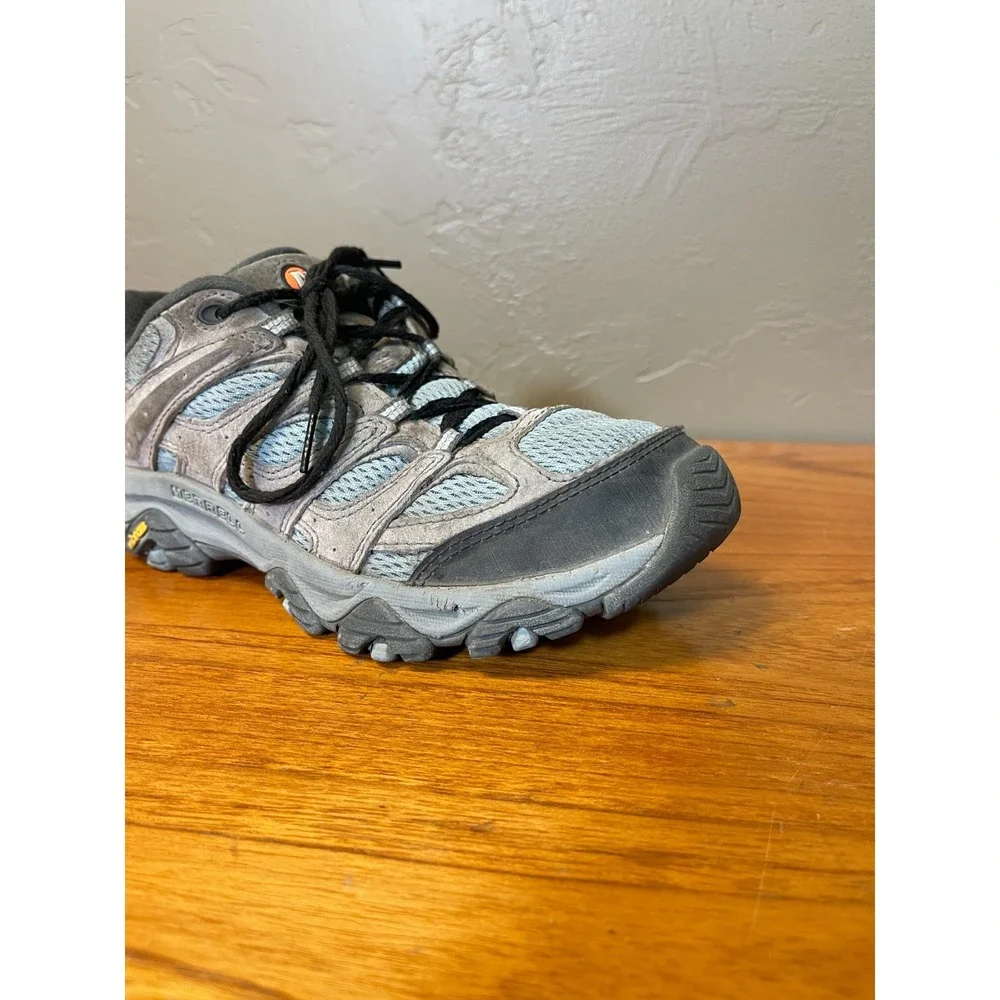 Merrell Moab 2 Hiking Shoes Womens 7.5 Blue Brown All Terrain Outdoor Trail